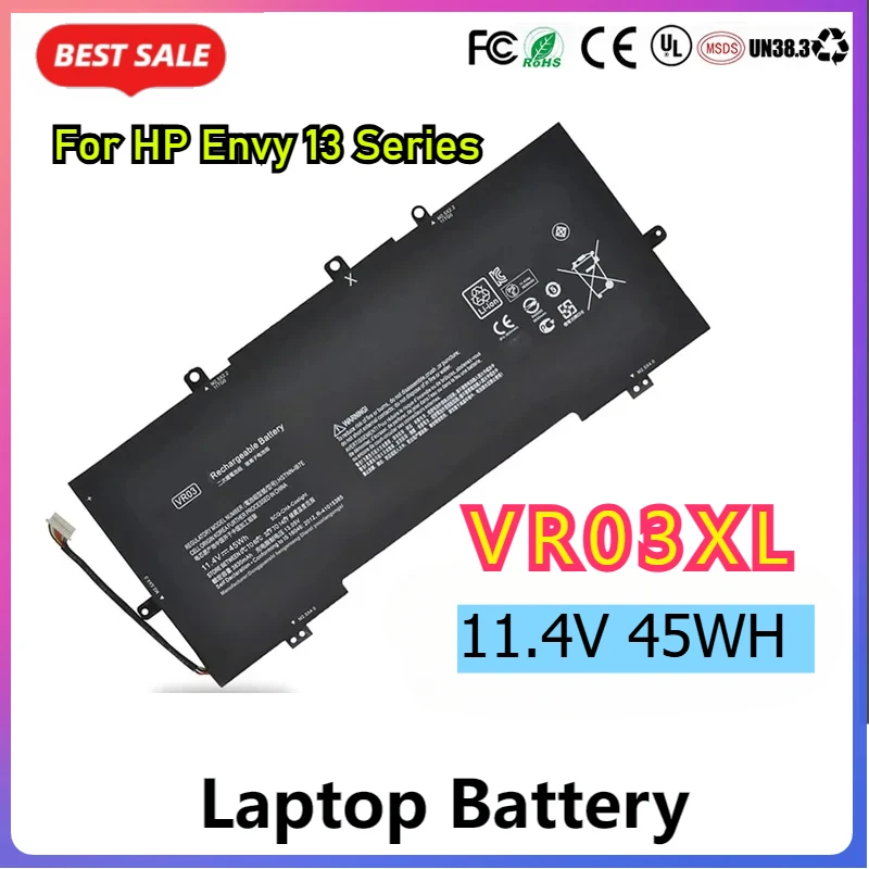 VR03XL VR03 Laptop Batteries for HP Envy 13-D000 13-D010NR 13-D008NA 13-D053S3 13-D040WM 13-D049TU 13-D040NR Replacement Battery