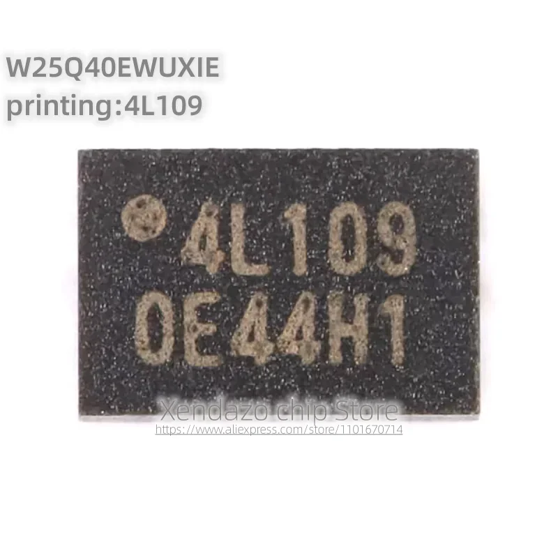 10pcs/lot W25Q40EWUXIE printing 4L109 USON-8 package Original genuine 1.8V 4M-bit Memory chip