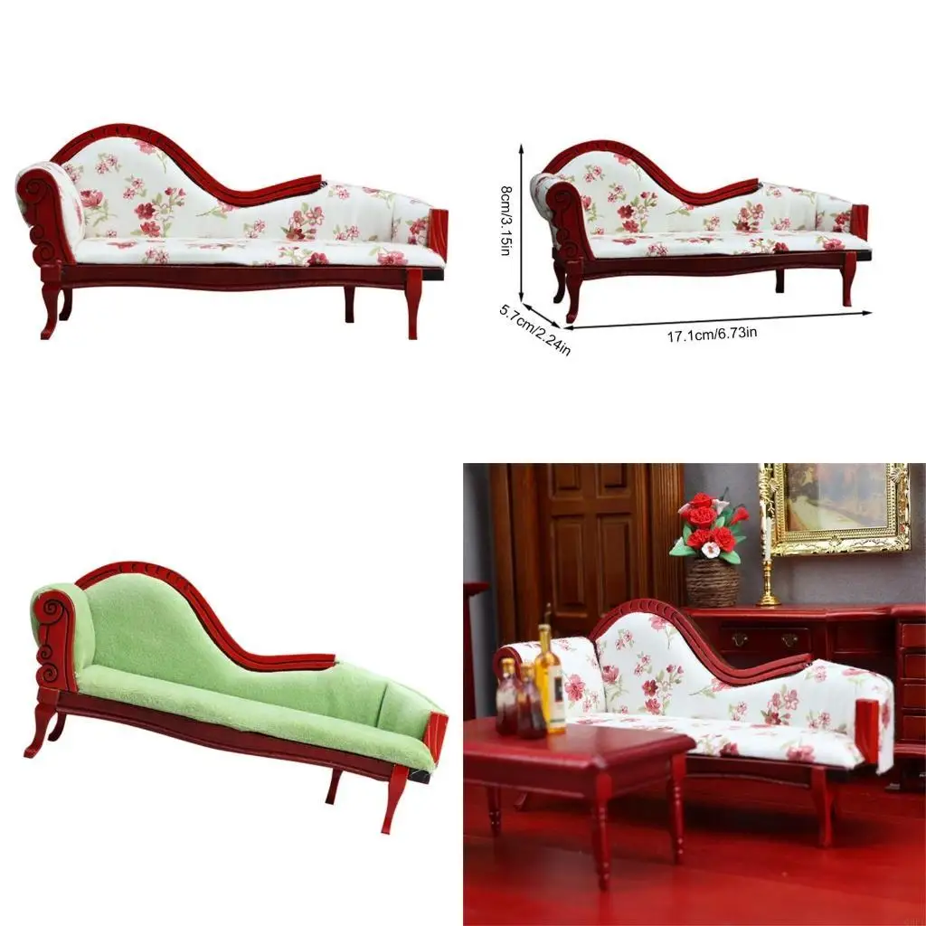 

Гостиная, шезлонг, кровать, фигурка, модель, реалистичная винтажная сцена из жизни, кукольный дом, игровая мебель для дивана