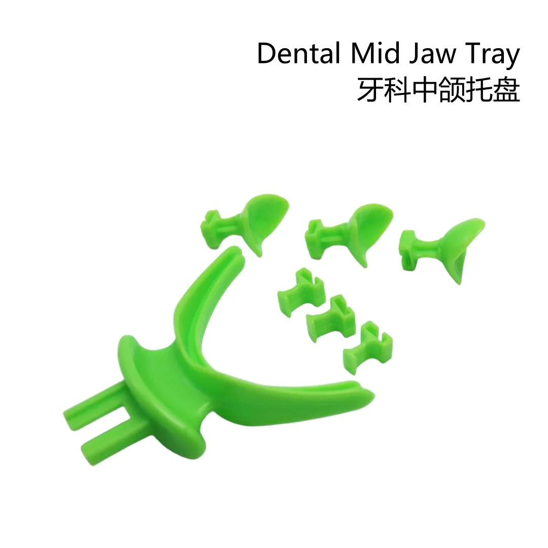 DZK 7Pcs/set Dental Centric Impression Trays BPS Bite Registration Tray Denture Repair Occlusal Record Articulator Facebow