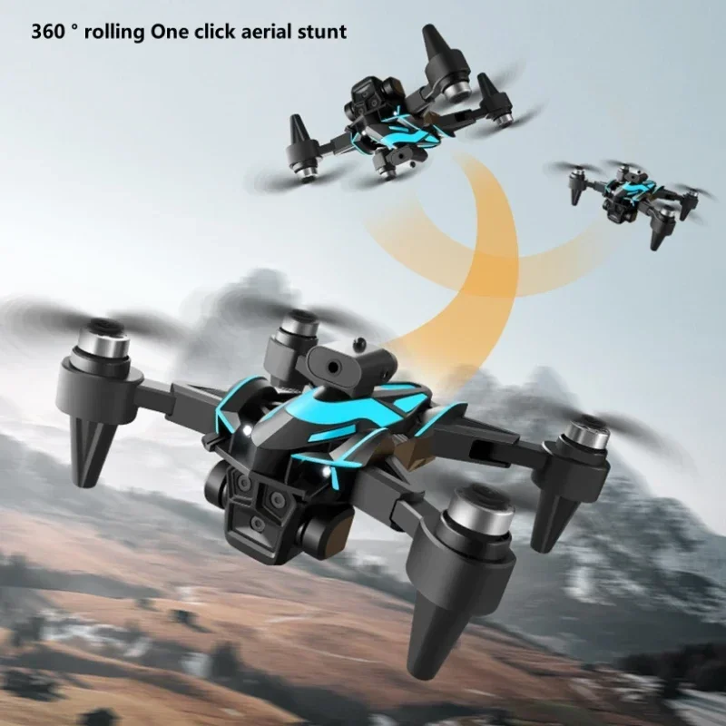 4K Three Camera Drone 360 ° Flip Obstacle Avoidance Optical Flow Hover Quadcopter New LCD Screen Remote Control Screen Drone Toy