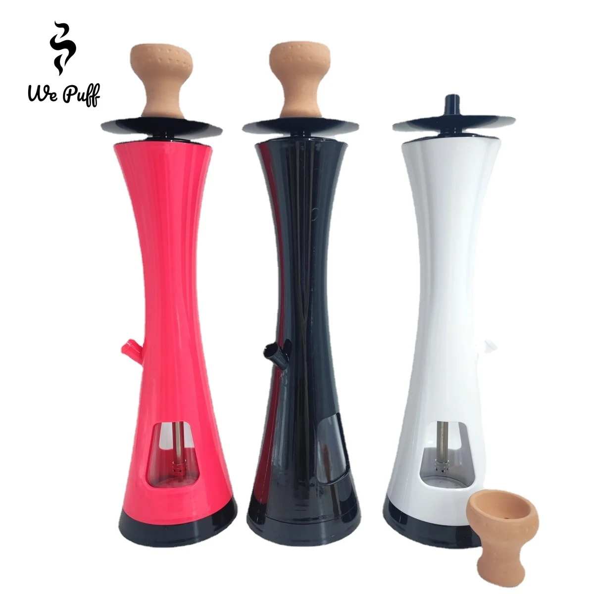 WE PUFF Acrylic LED Hookah Set with Chicha Bowl Single Hose Narguile Complete for Home Party Shisha Pipes Smoking Accessories