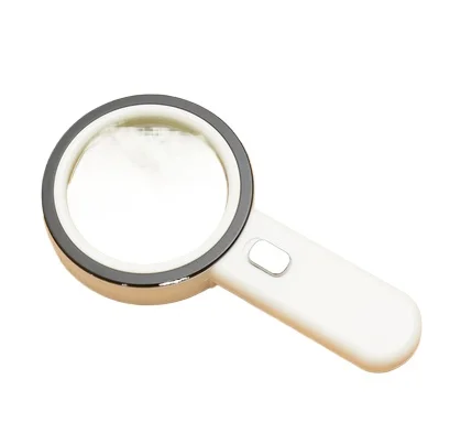 

High definition optical strip light 30x 85MM high magnification antique jewelry handheld elderly reading magnifying glass