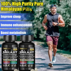 HABUMAMA 100% Pure Himalayan Shilajit Resin 300mg with 85+ Trace Minerals & Fulvic Acid for Energy Immune Support