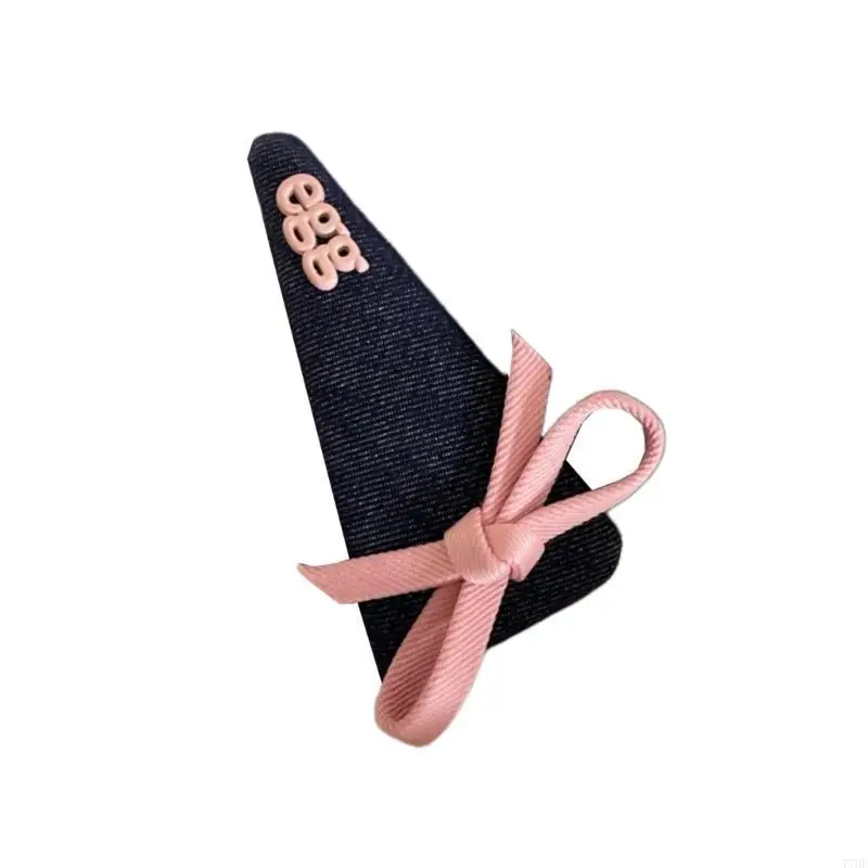 

77HE Denims Barrettes Flat Clip Hairpin Sweet Puppy for Bunches Girl Headwear