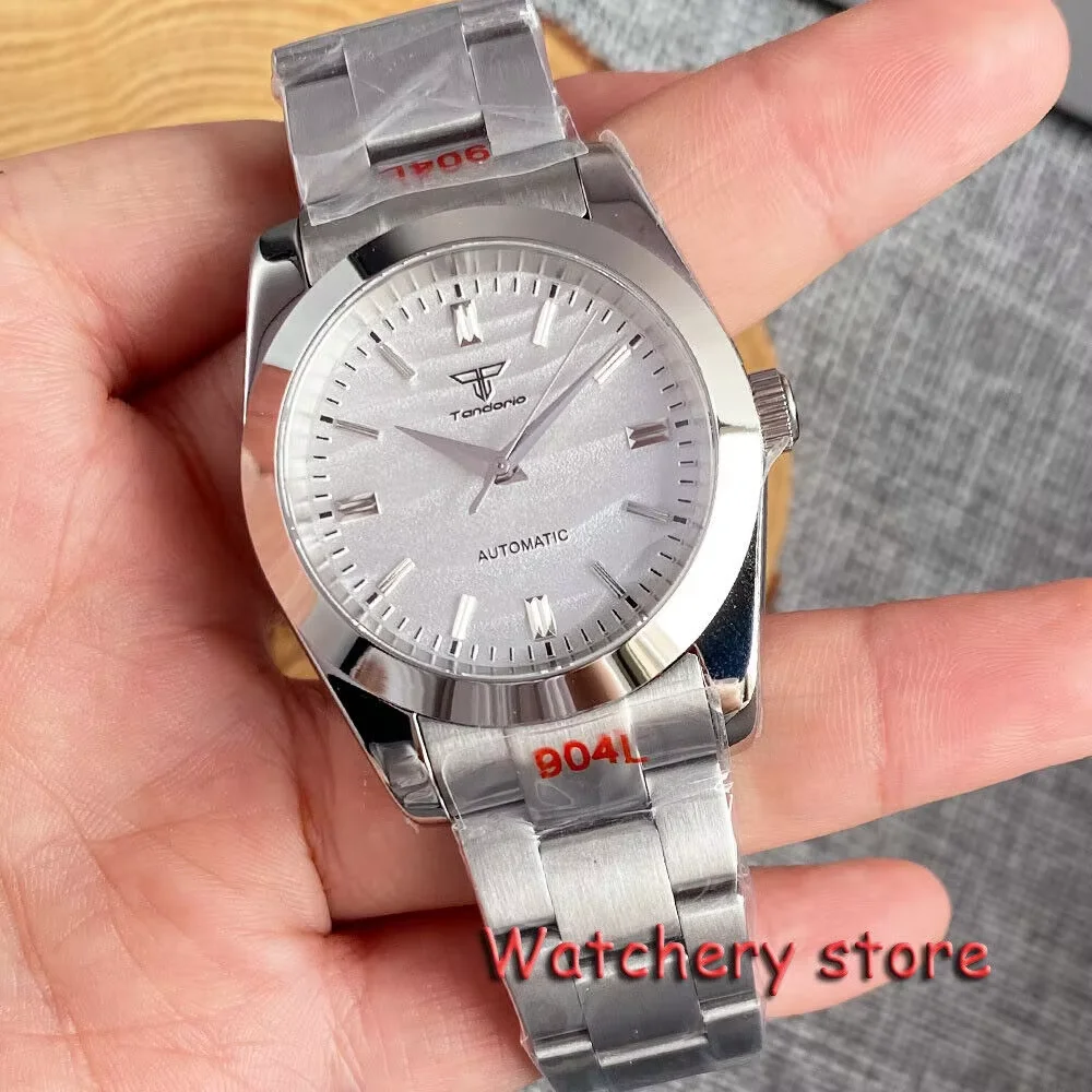 

Волновая текстура Tandorio, новый 36/39 мм, сапфировое стекло, устричный ремешок, 200 м, водонепроницаемые, NH35/PT5000, мужские часы для дайвинга с автоматическим механизмом