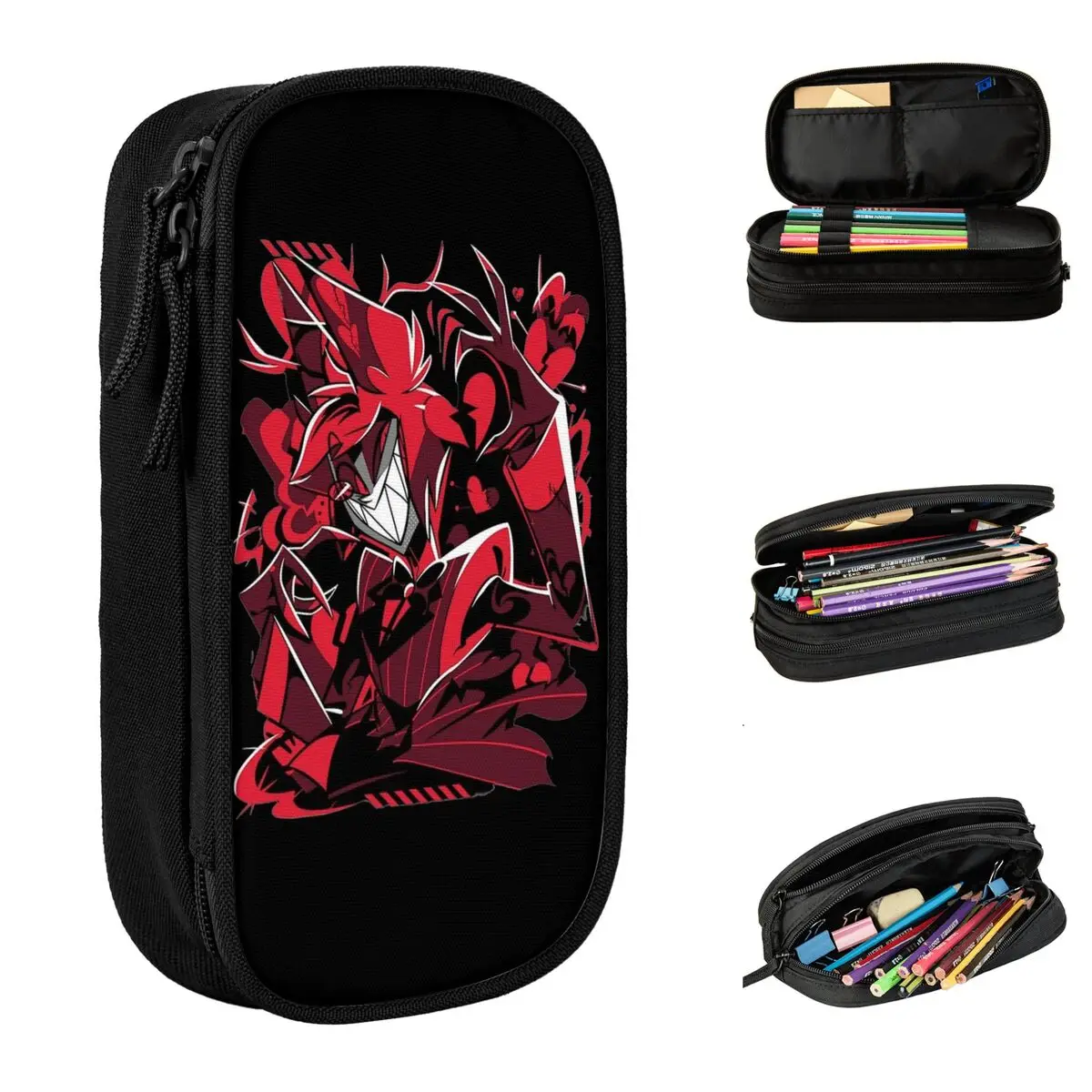 Hazbin hotel astor Pencil Case Funny Movie Pencilcases Pen Box Kids Large Storage Bags materiale scolastico cancelleria regalo