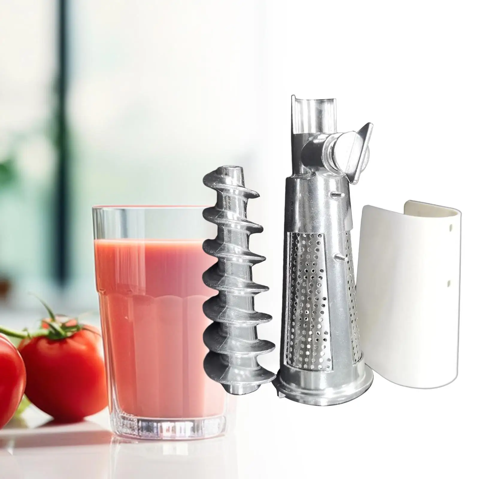 

3Pcs Tomato Juicer Part Food Grade Meat Mincer Screw Fruit Attachments for 5# Tomato Juicer Meat Grinder Kitchen Mixers Blender