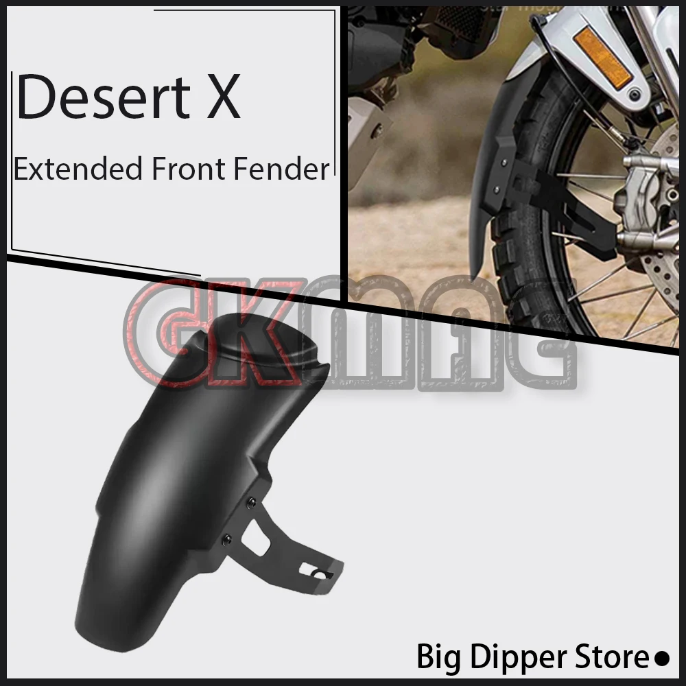 New For Desert X Motorcycle Modified Front Fender Extender Mudguard Splash Guard Wheel Fender Mud Flap Accessories Fit DesertX