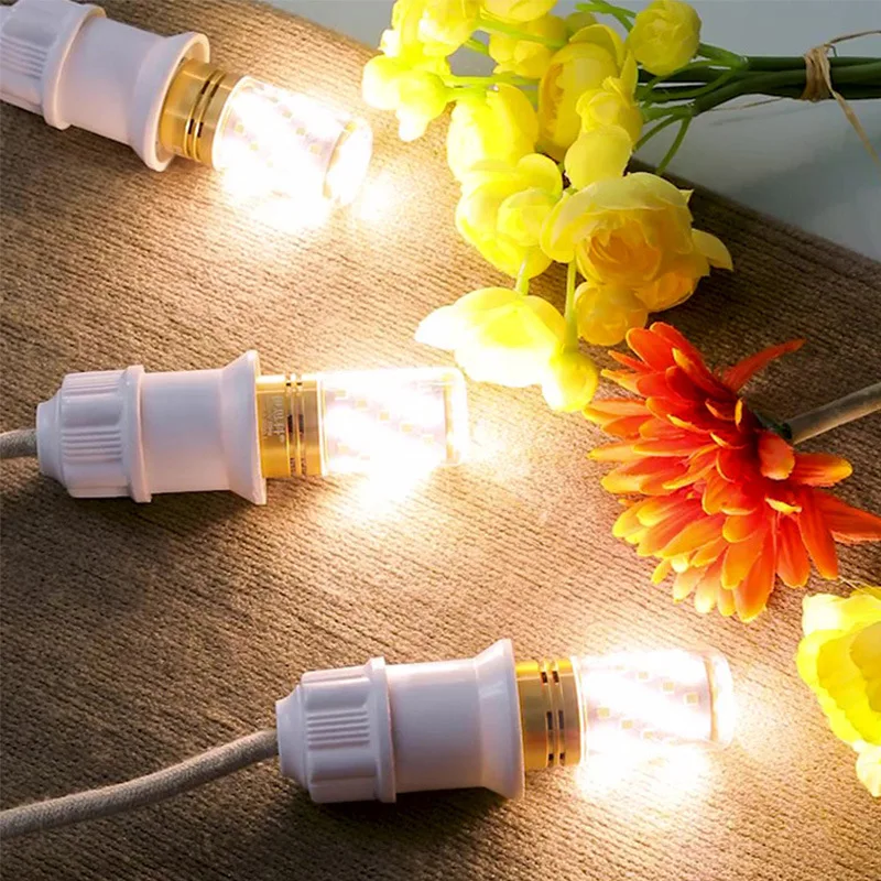 Led Light Bulb E14 E27 Size 90V-220V Screw Mouth Super Bright Energy-saving Warm Light Neutral Light Variable White Light image 4