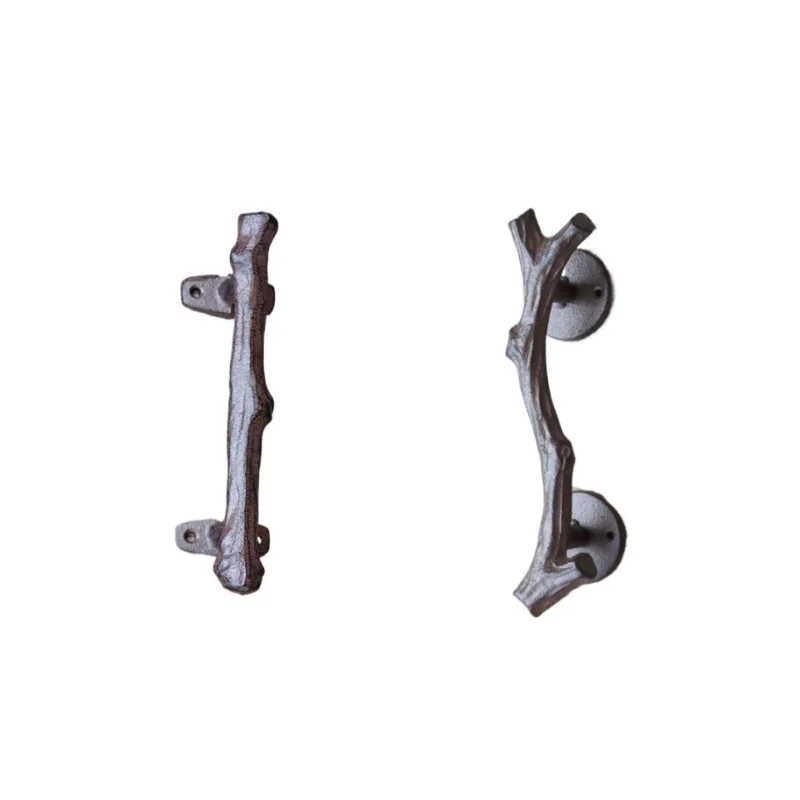 European Retro Cabinet Pulls Door Handles Garden Courtyard Cast Iron Craft Drawer Wardrobe Door Handle for Furniture Hardware