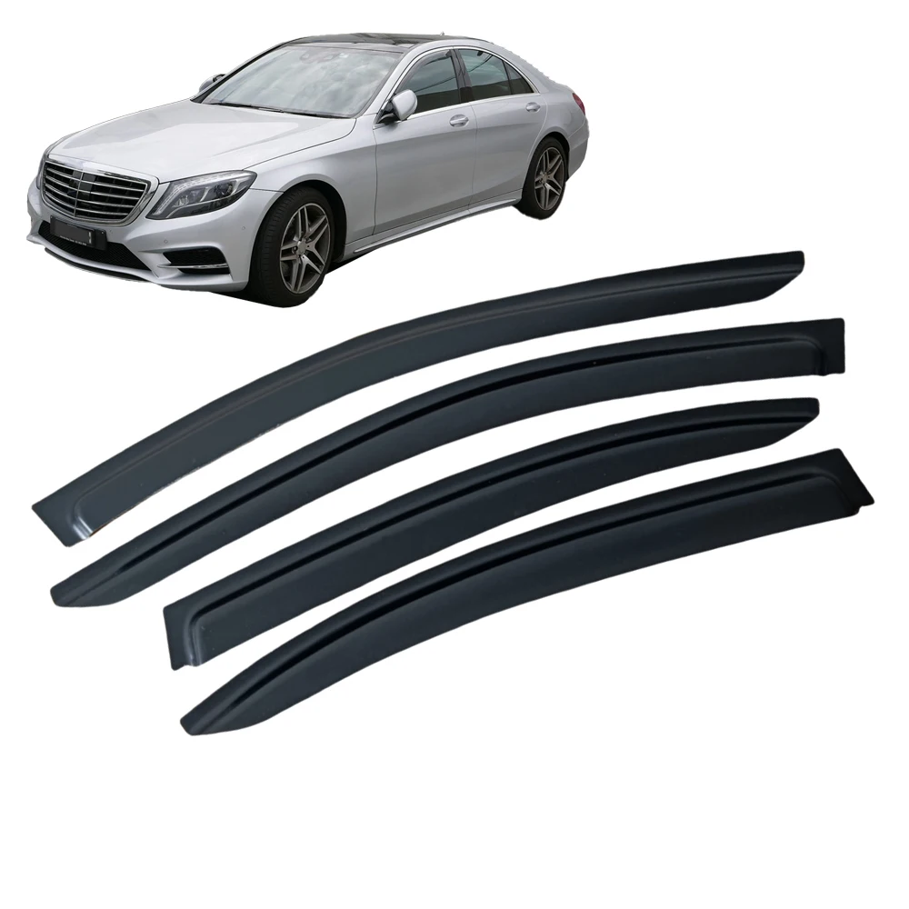 

Window Visor for MERCEDES-BENZ S-CLASS W222 Long Wheelbase 2014-2017 2018 2019 2020 Wind Deflectors Rain Guards Door Visor Vent