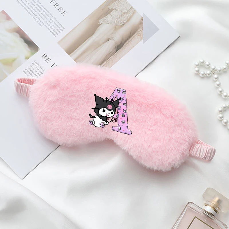 Kuromi أفخم قناع عين Kawaii فتاة تنفس قيلولة لصقة عين الإبداعية الكرتون نمط النوم الغمامة الكبار الأطفال أنيمي الهدايا #3