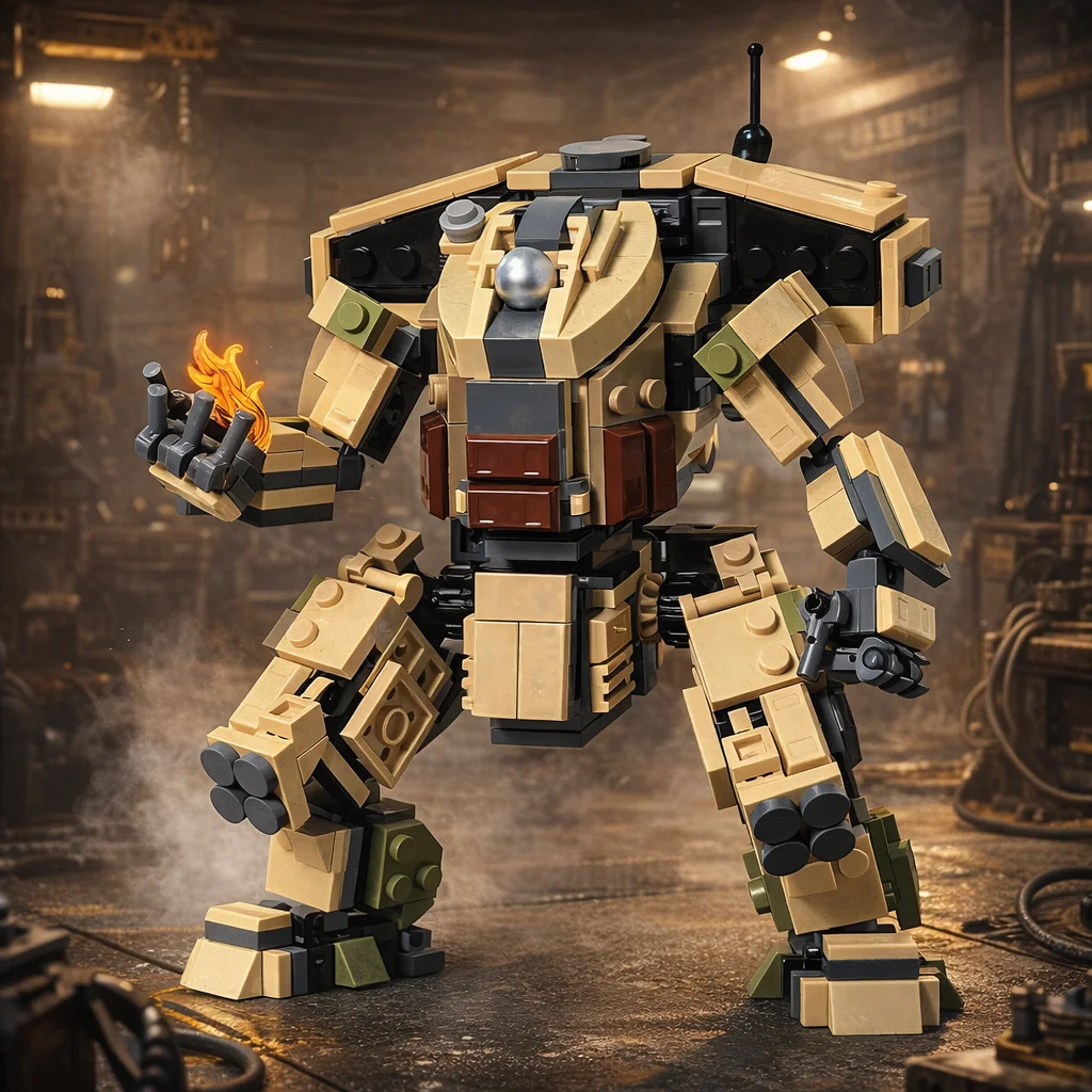 Конструктор-mecha-titan-Модель-робота-брони-из-мелких-деталей-moc-игрушка-для-самостоятельной-сборки-для-взрослых-и-детей