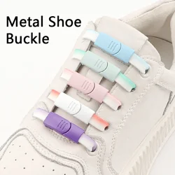 Lacci delle scarpe senza cravatta fibbia magnetica lacci delle scarpe pigri senza lacci chiusura a sgancio rapido adatto a scarpe Casual scarpe da ginnastica stivali di tela nuovo