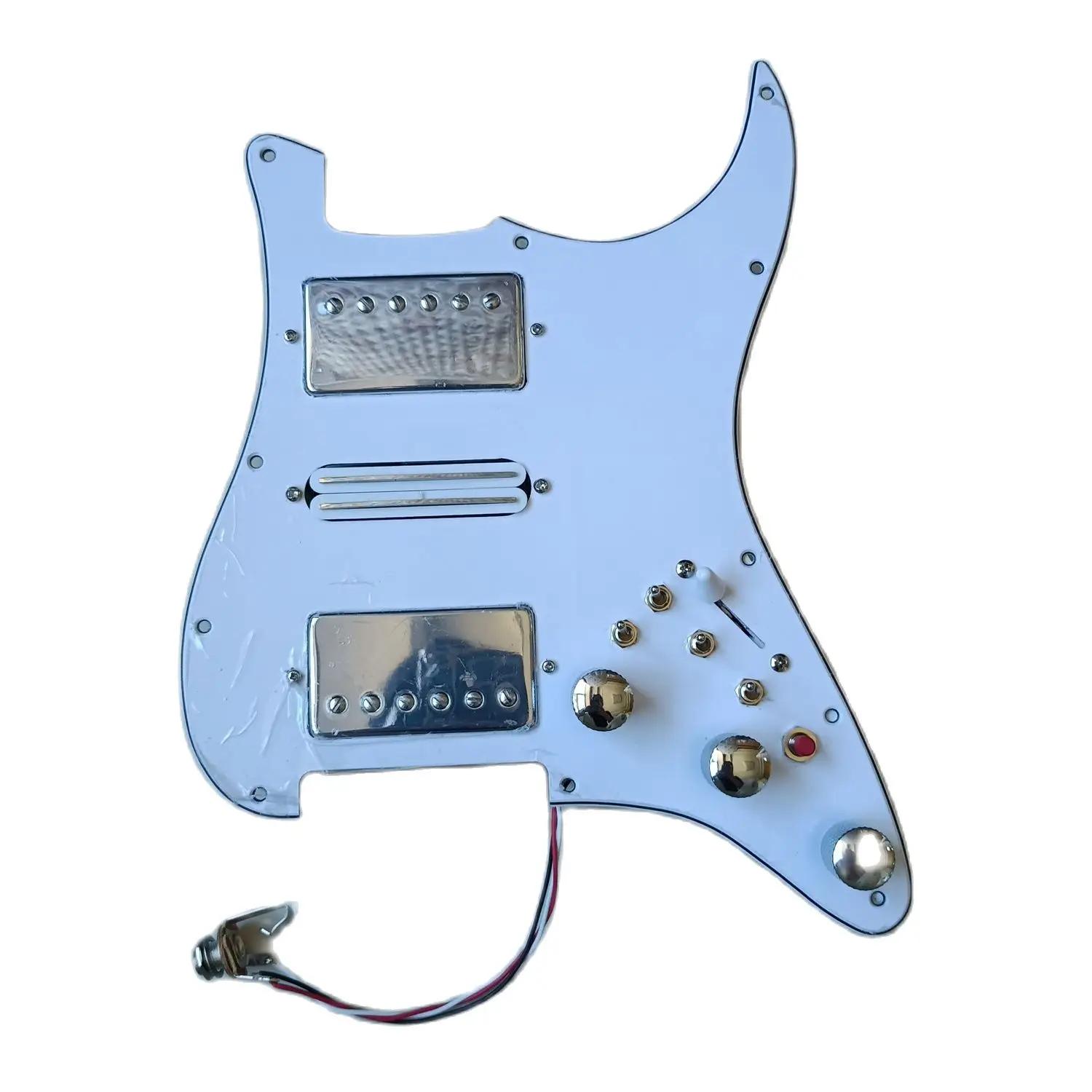 

Upgrade Loaded HSH Pickguard Pickups Set 7 Way Switch Alnico V Pickups 4 Single Cut Way Switch 20 Tones