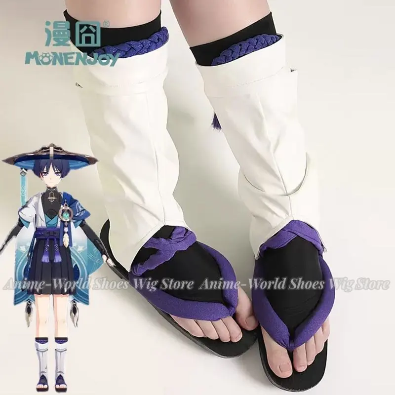 Gra Genshin Impact Cosplay Wanderer Scaramouche buty przebranie na karnawał buty Genshin Impact Wanderer Cosplay boże narodzenie