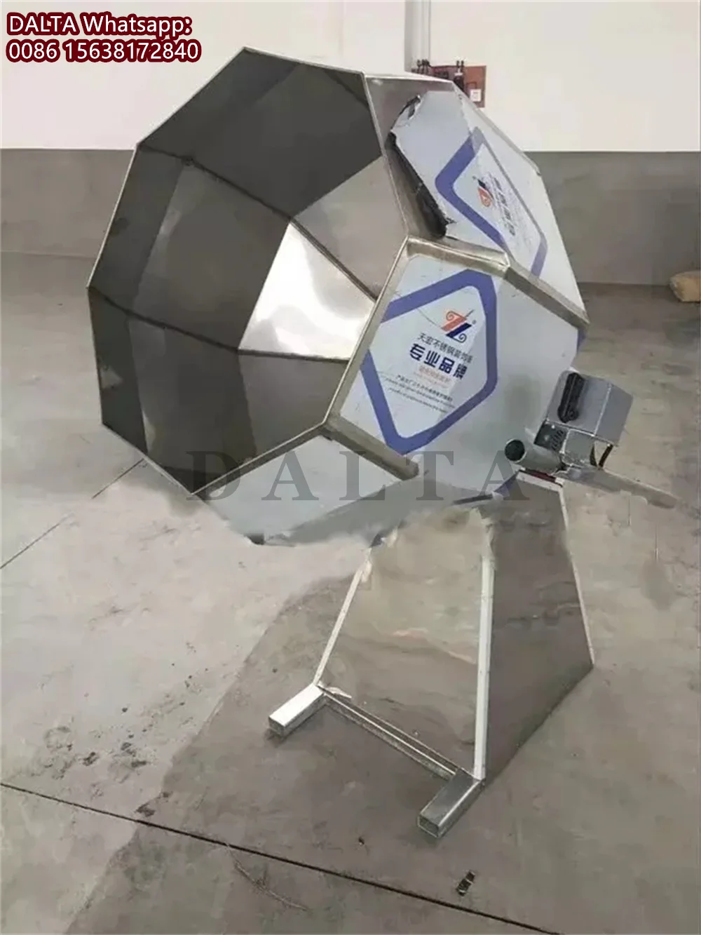 Venda quente Máquina de tempero de alimentação para animais de estimação Máquina automática de aromatização de lanche octogonal