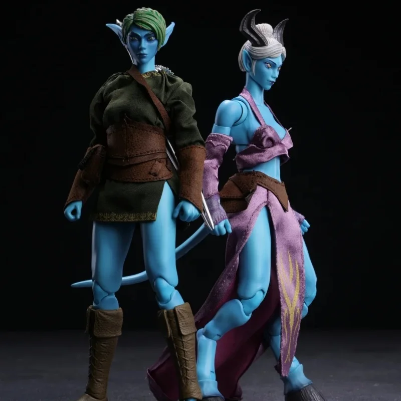 

В наличии: Новая коллекционная фигурка Lazy Studio Oak Town 1/12 — Зеленоволосый эльф-ассасин, Драени с черными рогами. Игрушка-модель, подарок.