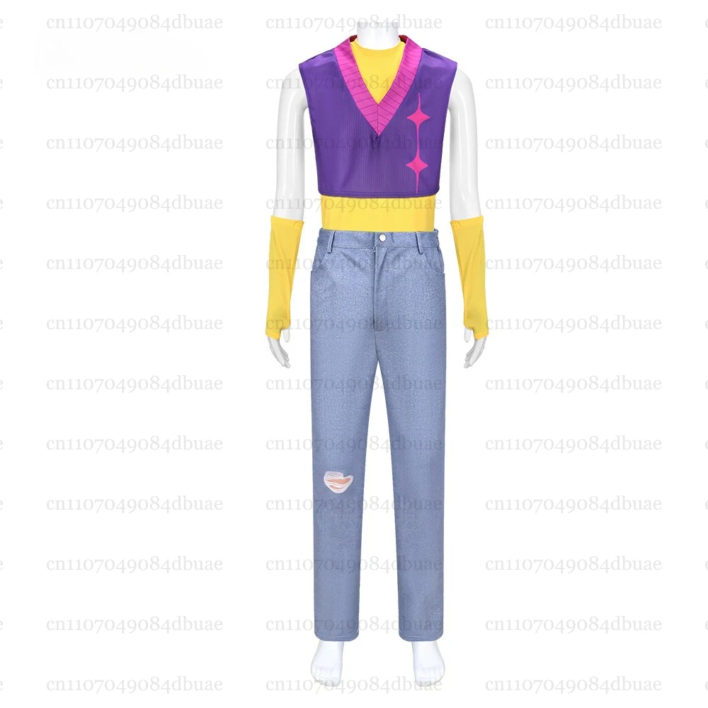 

Kpop Demon Boys Group Mystery Saja Suda Pop Cosplay Y2K Color Vest Jirai Kei Fashion Halloween Suit