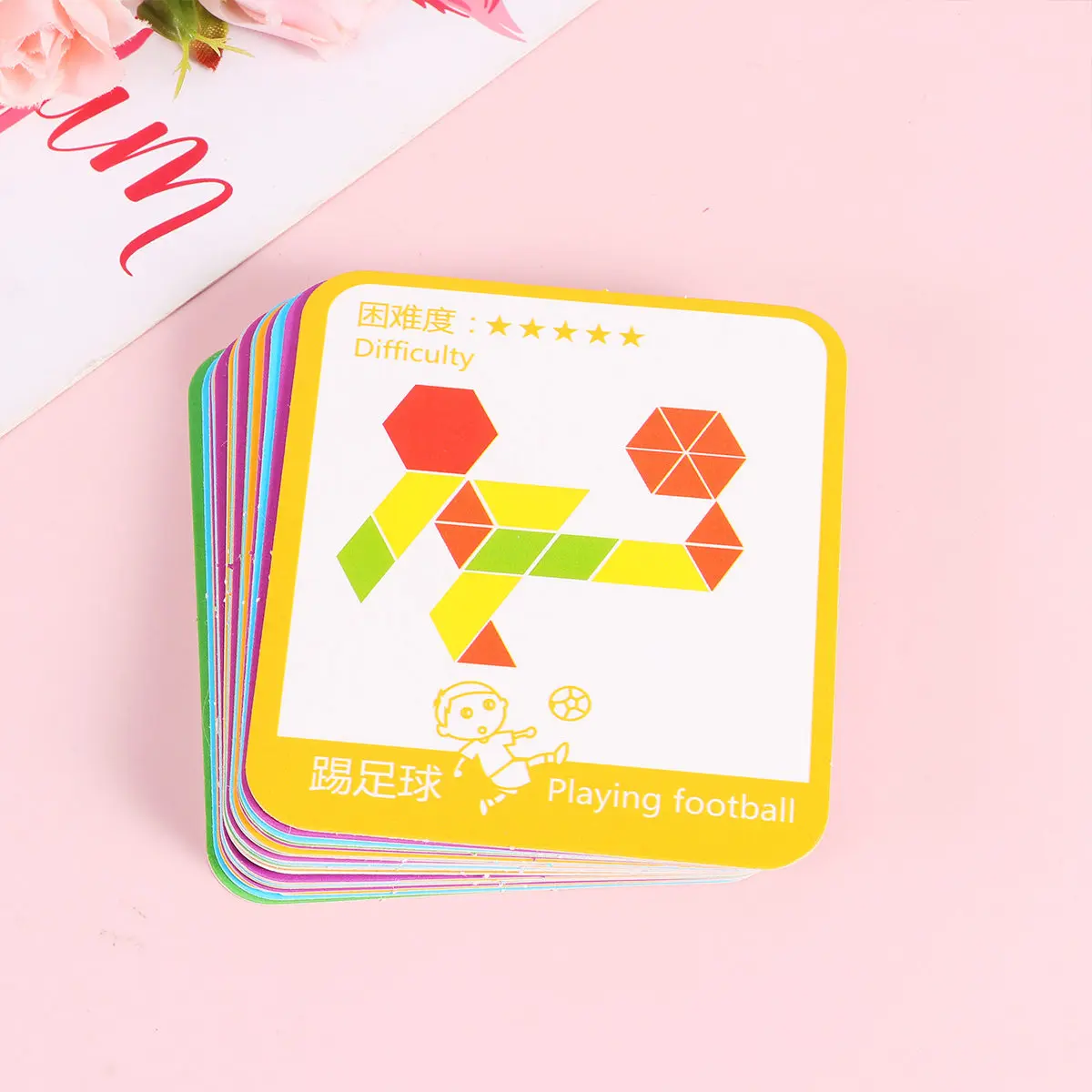 

155Pcs Geometric Shape Puzzle Board Early Learning Educational Game for Kids Hand-Eye Coordination Development Wooden Matching
