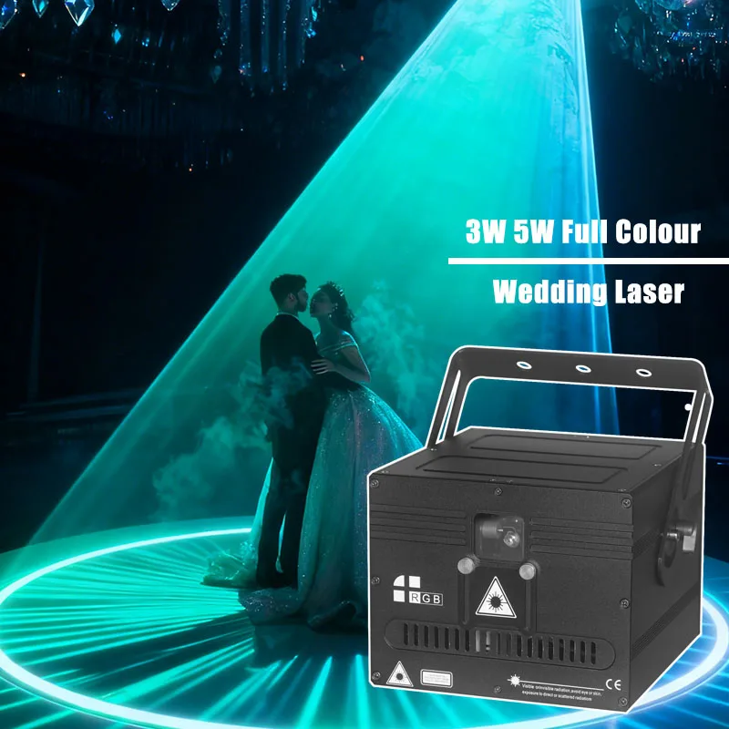 3W 5W Full Color Animated Professional Portable DJ Lights Laser Lights For Night Club