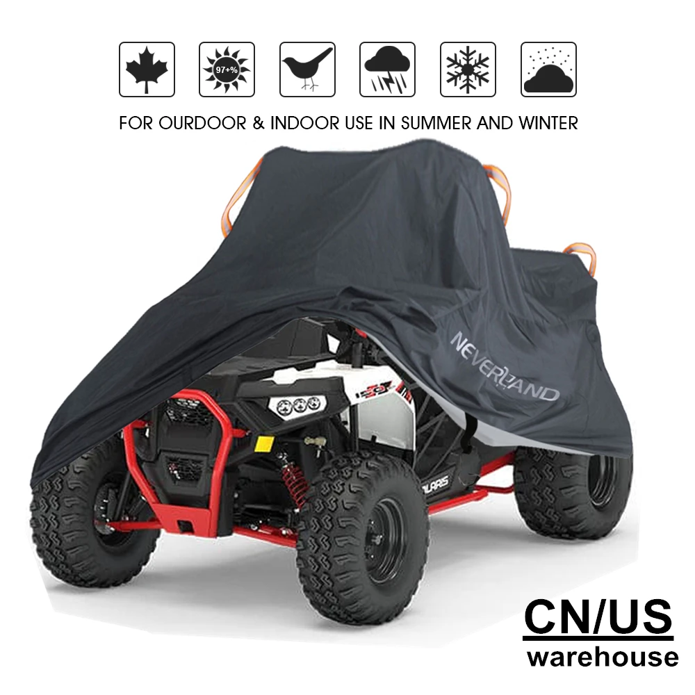 Quad ATV Motor Scooter Motorbike Motorcycle Covers Waterproof Rain Proof Dust UV Sun Protector XXXL XXL XL L M