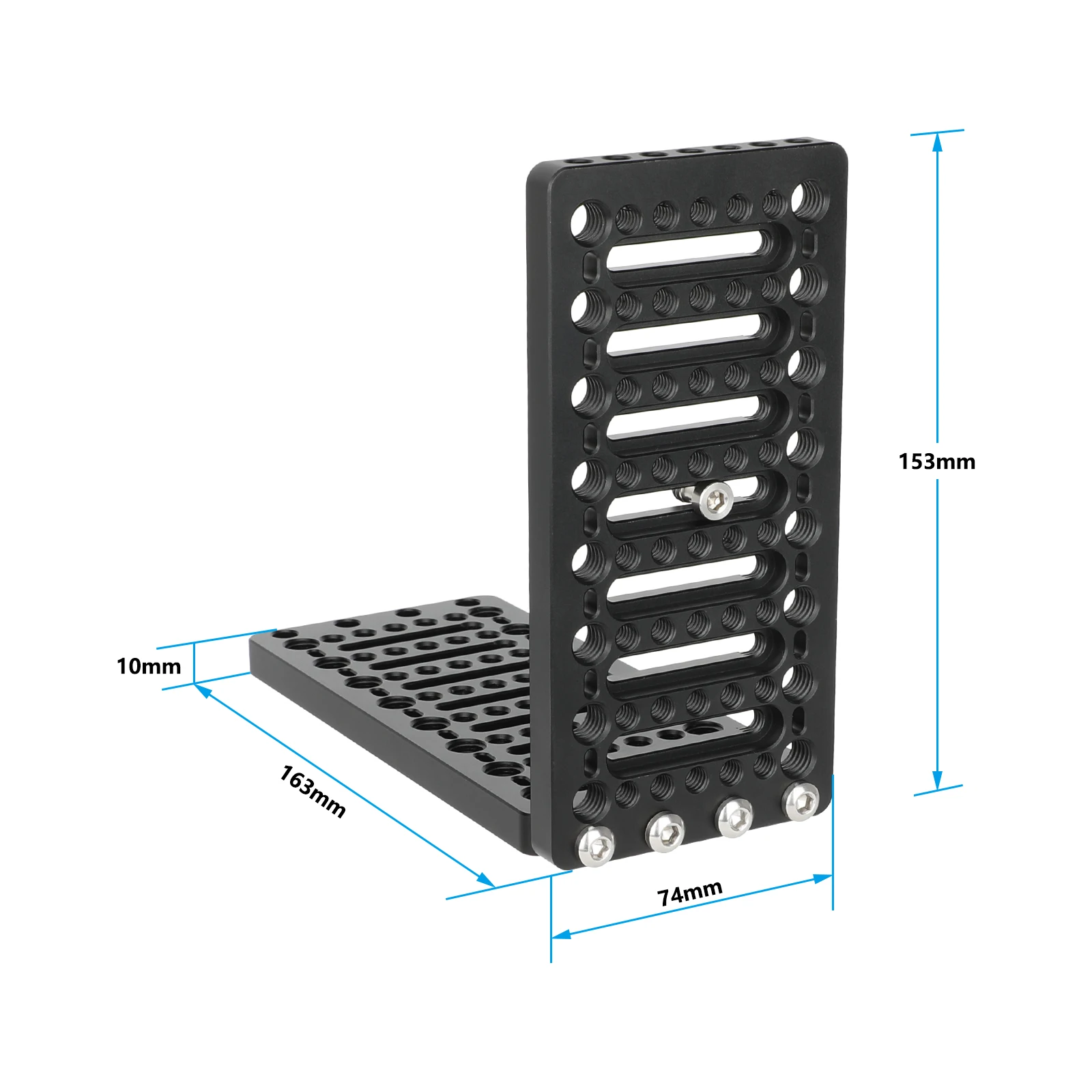 CAMVATE L-Shaped Cheese Plate Extension Mounting Platform with ARRI Accessory Mounts For Camera Plate L Baseplate Bracket