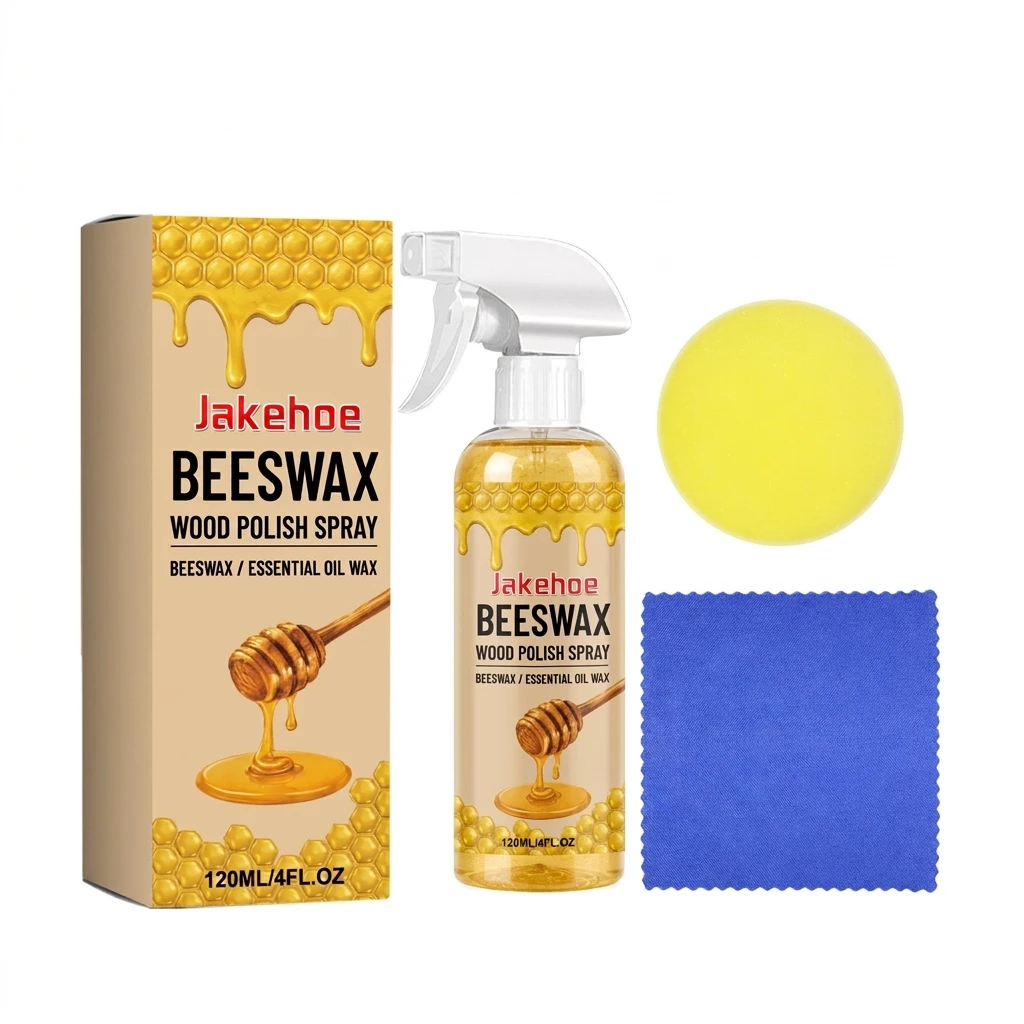 Home Maintenance Wood Polish Spray Natural Beeswax Furniture Restorer for Cabinets Tables Chairs Long-lasting Protection