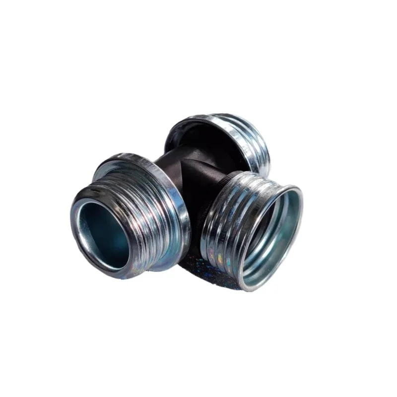 metal tee joint, single inner tooth double outer tooth joint, single outer tooth double inner  gas mask accessory