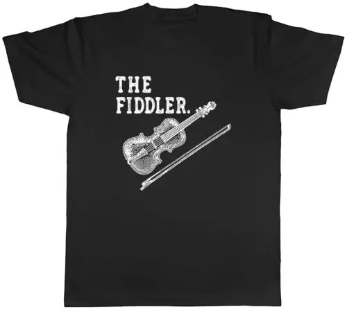 The Fiddler Mens T-Shirt Violin Fiddle Bowed Instrument Unisex Tee Gift