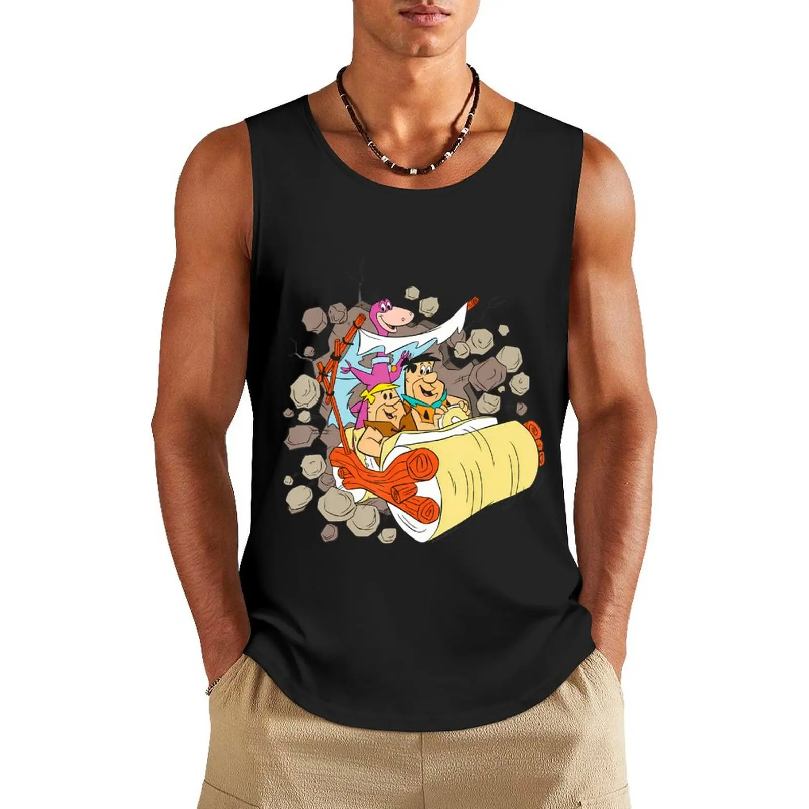 Vintage Movie - Vintage Animated Sitcom Tank Top Men's clothes summer clothes men 2024