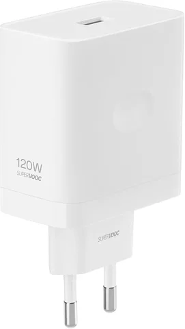 Зарядное устройство Realme 120W EU SUPERVOOC, быстрый адаптер с кабелем Type-C, совместимо с iPhone, iPad, OPPO/OnePlus