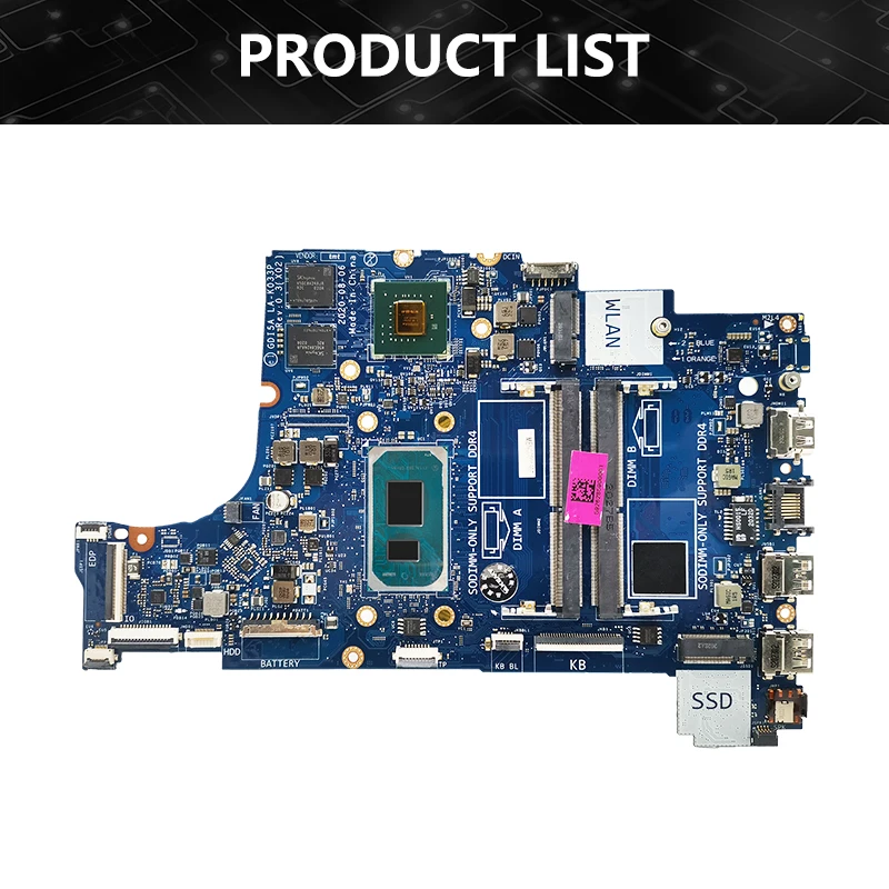 LA-K033P Mainboard For Dell Inspiron 15 3501 Vostro 3400 3500 Laptop Motherboard With CPU i5 i7 11th Gen MX330 GPU DDR4