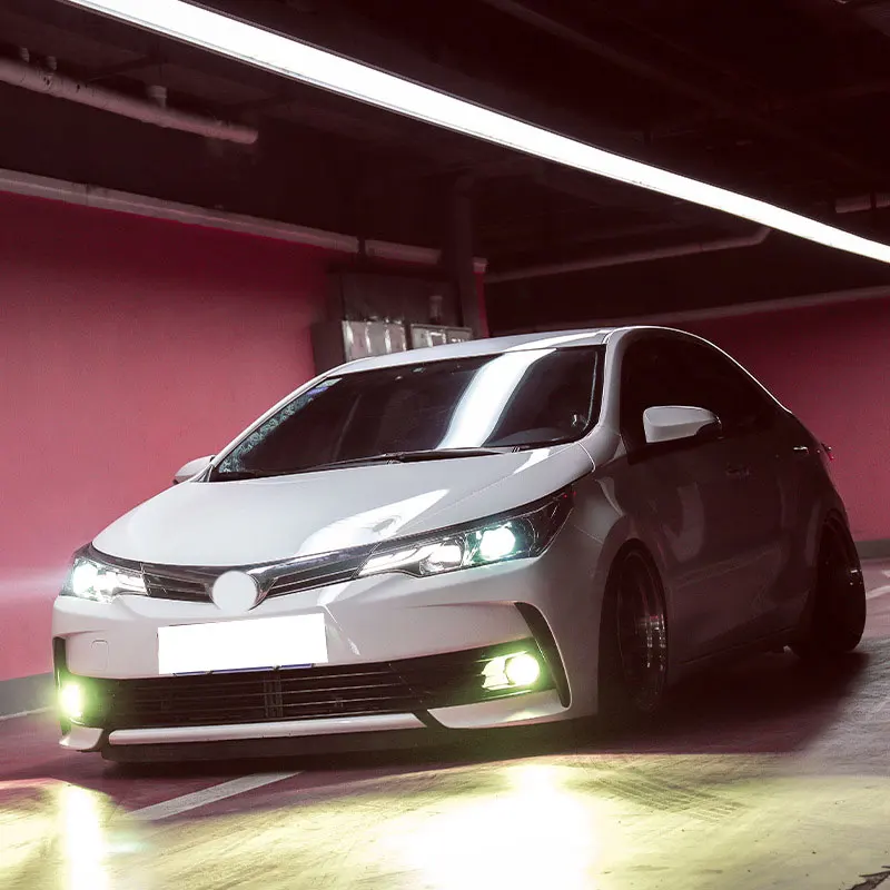 

Автомобильные светодиодные фары для Toyota Corolla 2017-2018, новый стиль, полностью светодиодные автомобильные фары в сборе, обновление объектива проектора, аксессуары