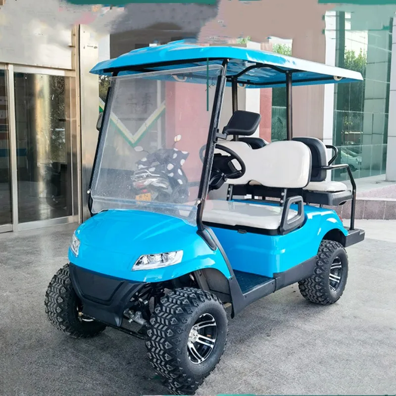 Phosphate Battery Pack Golf Car Lithium Battery 4 6 Seater Golf Buggy 4 Wheels Cheap Electric Golf Club Cart