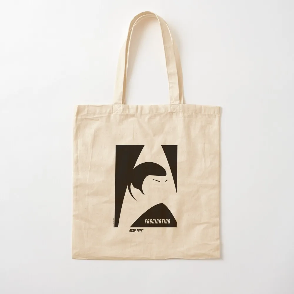 Spock Fascinating Star Trek Original Series Transparent logo Tote Bag tote bags aesthetic Gift bags female bag