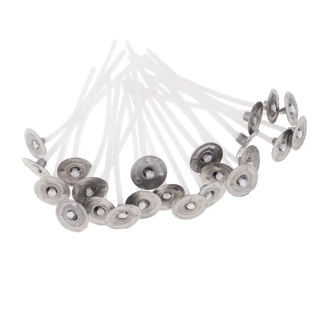 

100 шт предварительно восковой ватный фитиль для свечей с принадлежкой для хобби своими руками