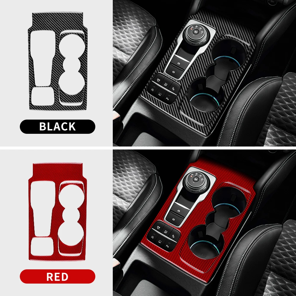 

For Ford Focus/Focus ST 2019 2020 2021 2022 2023 2024 2025 Real Soft Carbon Fiber Sticker LHD RHD Car Gear Shift Frame Panel