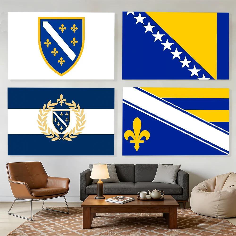 Flag B-Bosnia and Herzegovina flag Decorative Banners Suitable For Outdoor Camping Family Parties And Garden Walls Gift