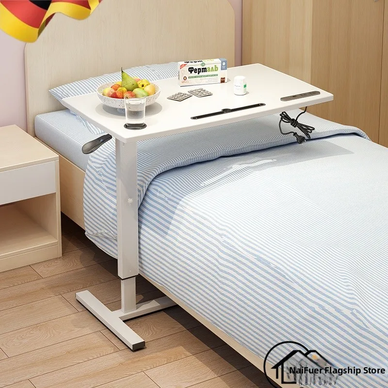 height-adjustable-dining-table-with-wheels-for-bedside-hospital-use-multi-functional-folding-table-for-home-care-rectangular