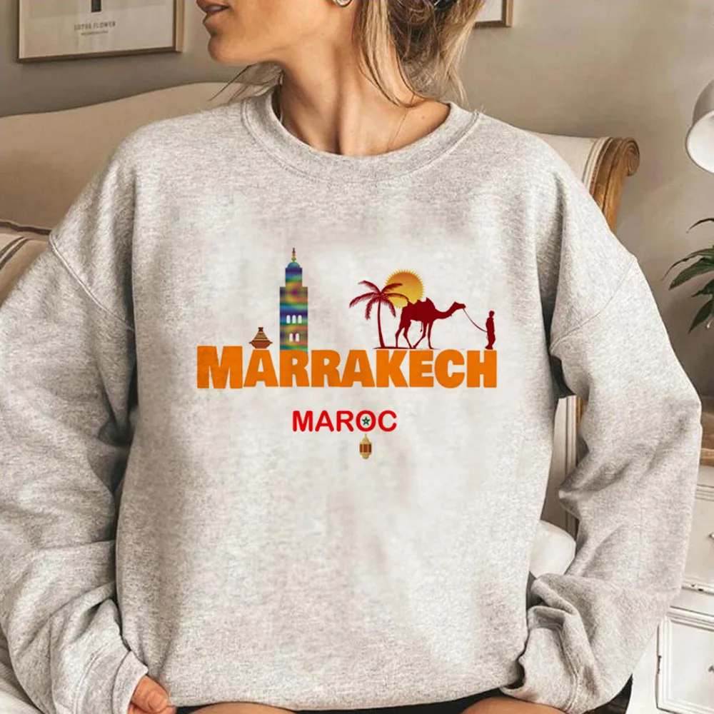 Maroc-sudaderas con capucha de Marruecos para mujer, chándal Kawaii de los años 90, ropa femenina