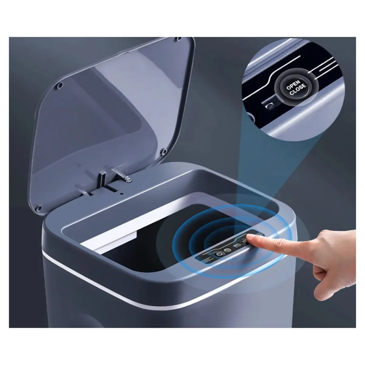 【~ New A88T】Smart Automatic Induction Trash Can Electric Trash Can Waterproof Wastebasket for Household Garbage