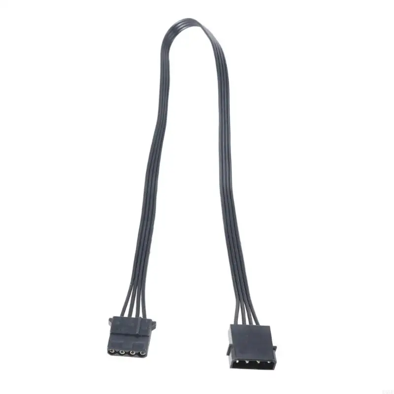 E65E Flexible 4Pin Fan Extension Cable 100cm 50cm Length Male to Female Extends Wire For PC Fan, Wide Compatibility