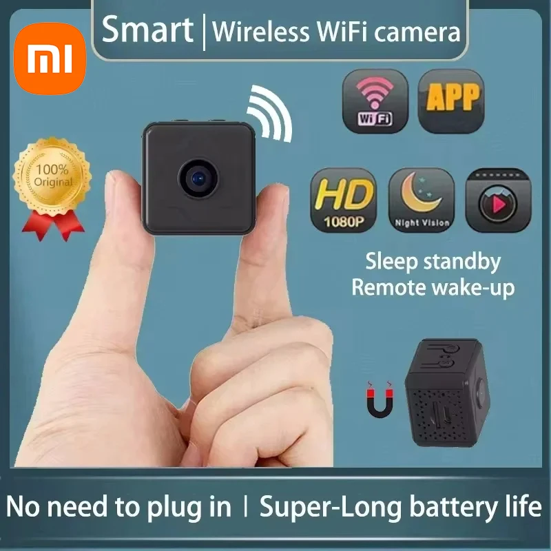 Xiaomi New Mini Camera HD Wireless WiFi Surveillance Camera Super Small IP Home Security Camera Sleep Standby Remote ON OFF