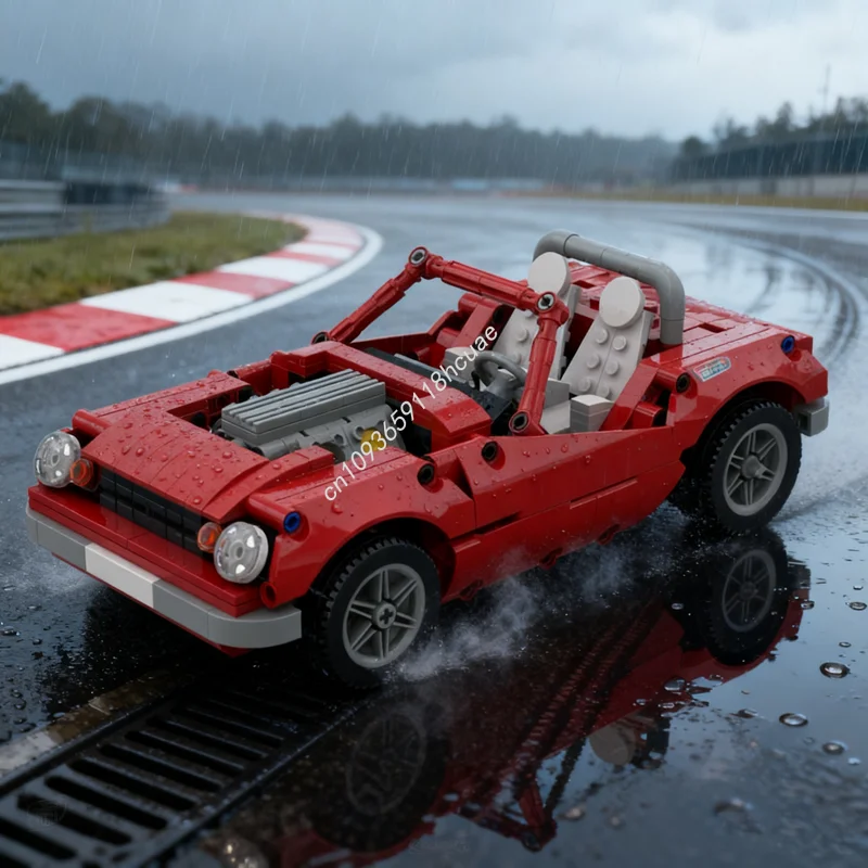 414 قطعة MOC ليتل ريد رودستر النموذج الفني اللبنات البناء الإبداعية هدية الكريسماس التعليم لعبة الطوب عيد ميلاد #1