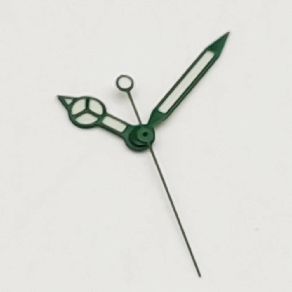 NH35/36 Pointer assistir acessórios modificados automático relógio mecânico mão preto verde luminoso