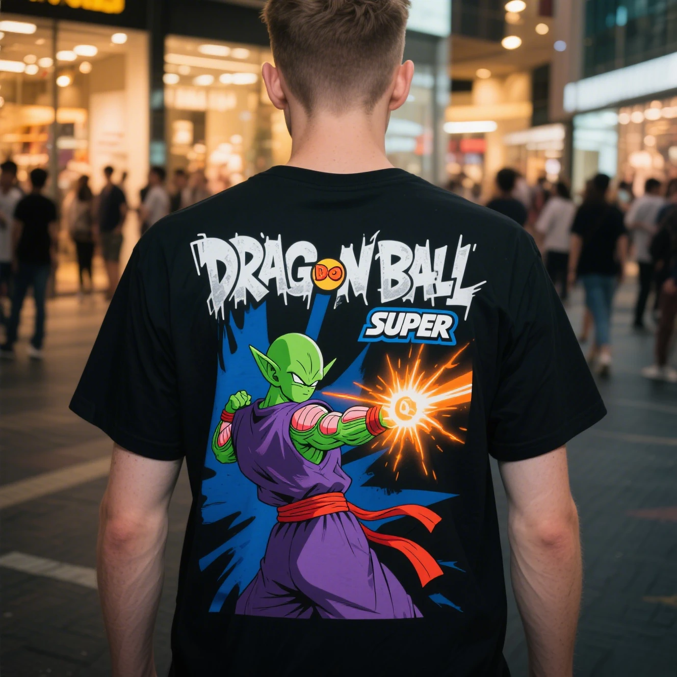 

Summer Men's and Women's Pure Cotton Round-neck Short-sleeved T-shirts Are From The Famous Anime "Dragon Ball Piccolo"