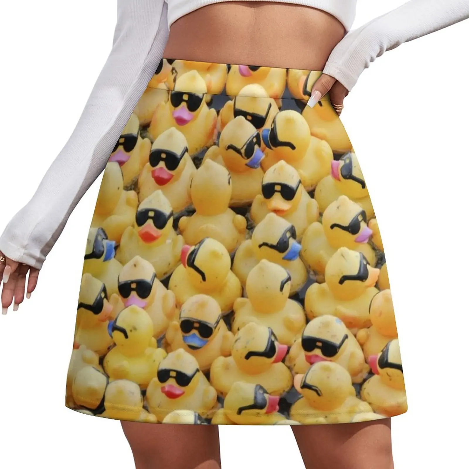 

a lot of ducks Mini Skirt skirts korean clothes ladies midi skirt for women cosplay Mini Skirt