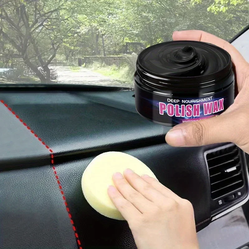 Universal Leather and Plastic Repair Polishing Wax - Automotive interior reconditioning cream for leather/plastic/rubber care